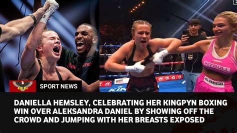 daniella boxing celebration|Kingpyn Boxing Highlights: Daniella Hemsley stuns the crowd